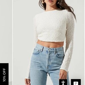 ASTR The Label Baxter Cutout Backless Top